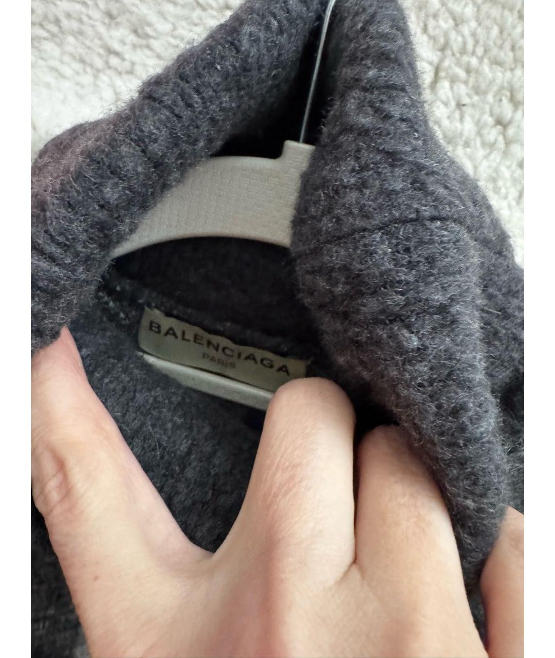 BALENCIAGA Серый шерстяной костюм с юбками, фото 2