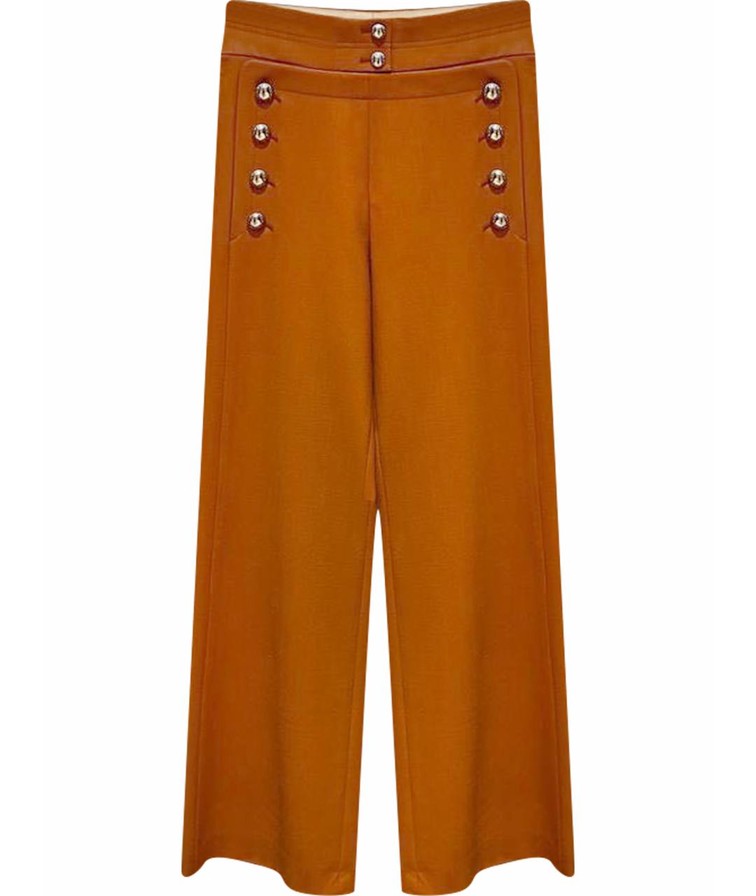 CHLOE Коричневые брюки широкие, фото 1