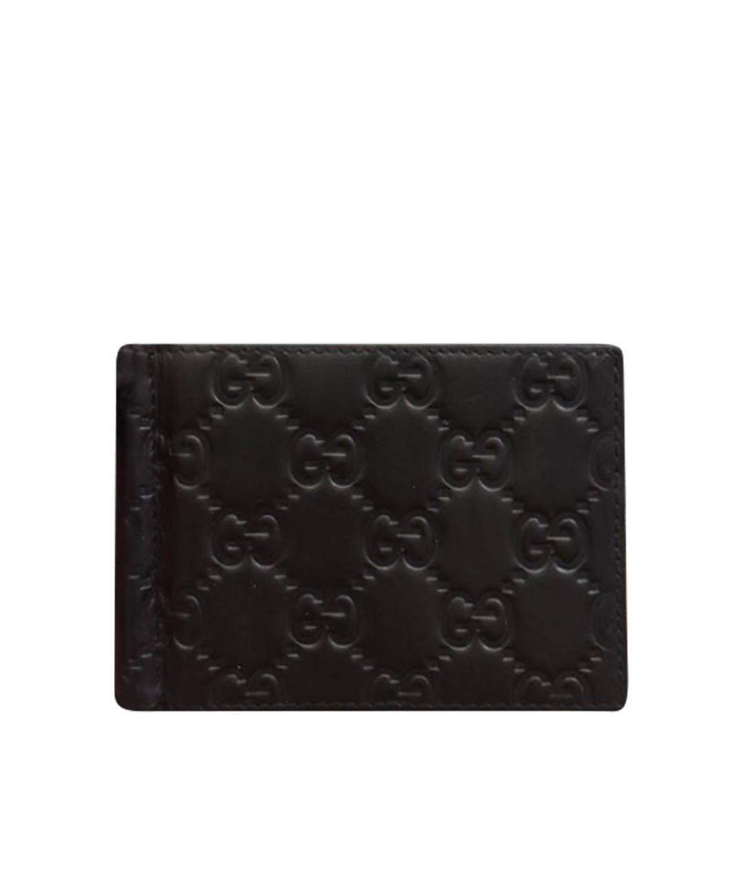 GUCCI Черный кожаный кошелек, фото 1