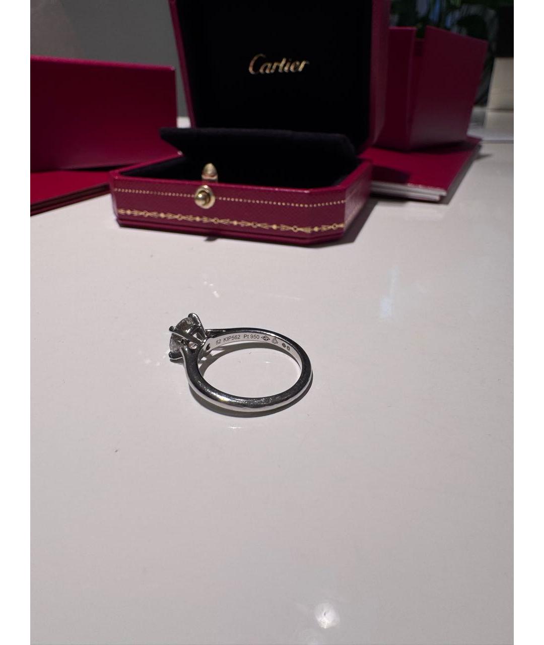 CARTIER Серебряное платиновое кольцо, фото 3