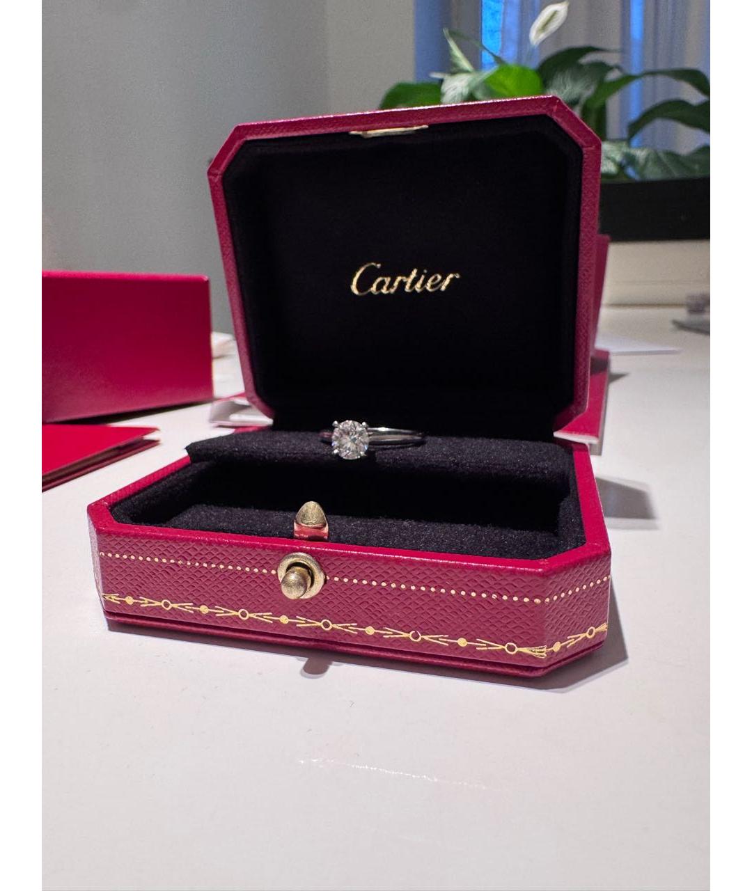 CARTIER Серебряное платиновое кольцо, фото 4