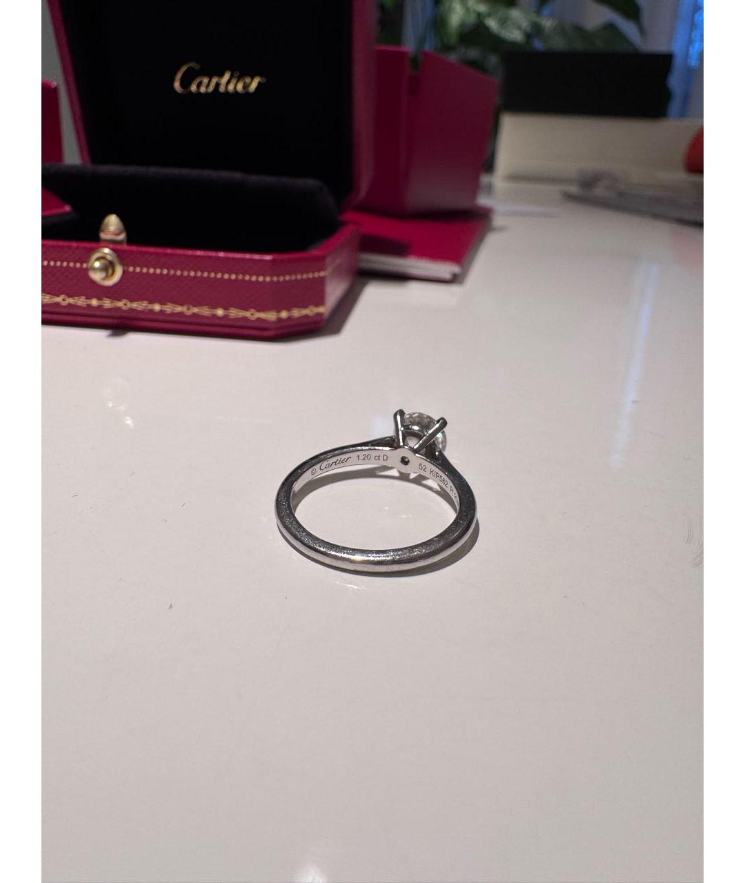 CARTIER Серебряное платиновое кольцо, фото 2