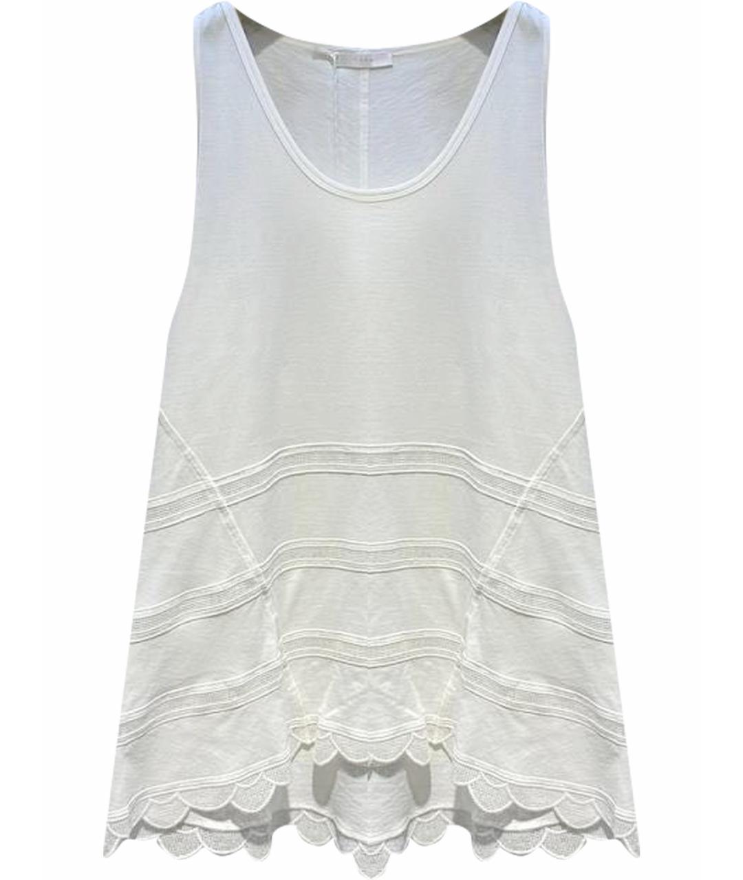 CHLOE Белая хлопковая майка, фото 1