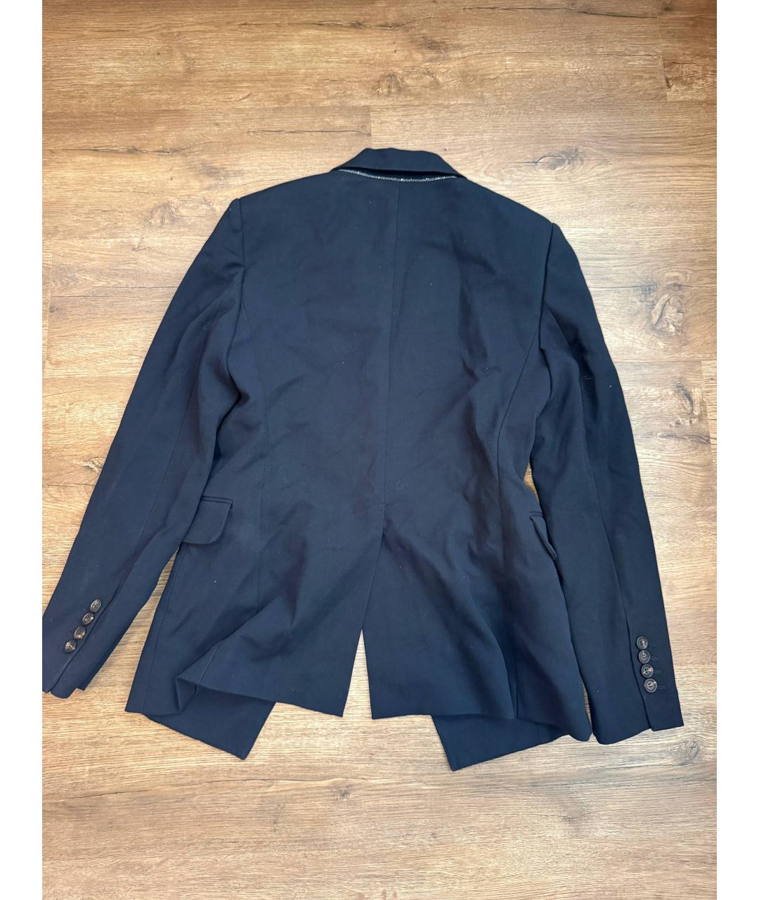 BRUNELLO CUCINELLI Черный хлопковый жакет/пиджак, фото 2