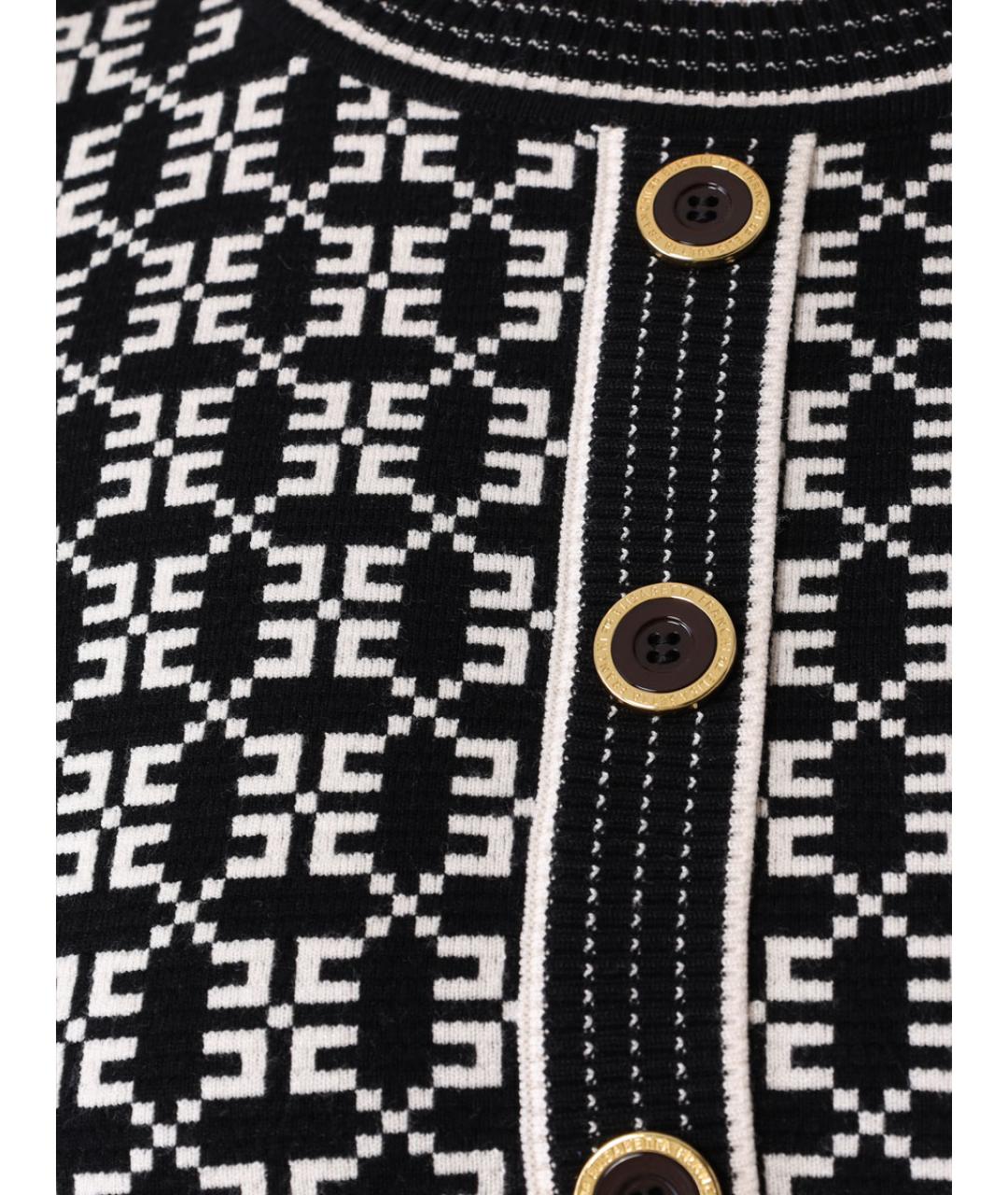 ELISABETTA FRANCHI Черное вискозное коктейльное платье, фото 4