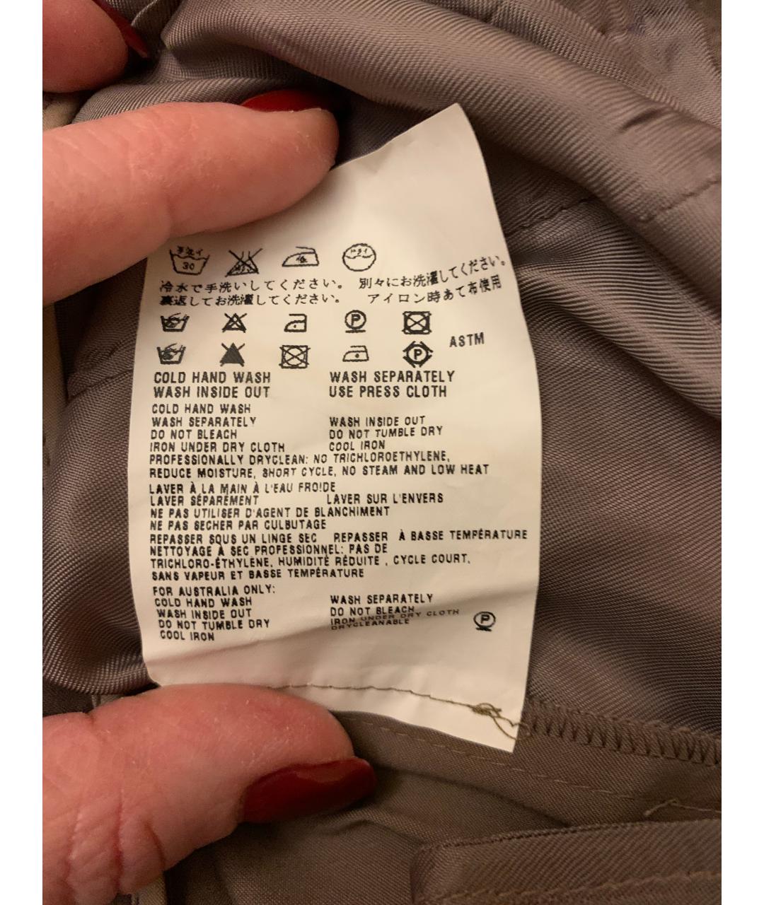 MIU MIU Коричневые хлопковые прямые брюки, фото 5