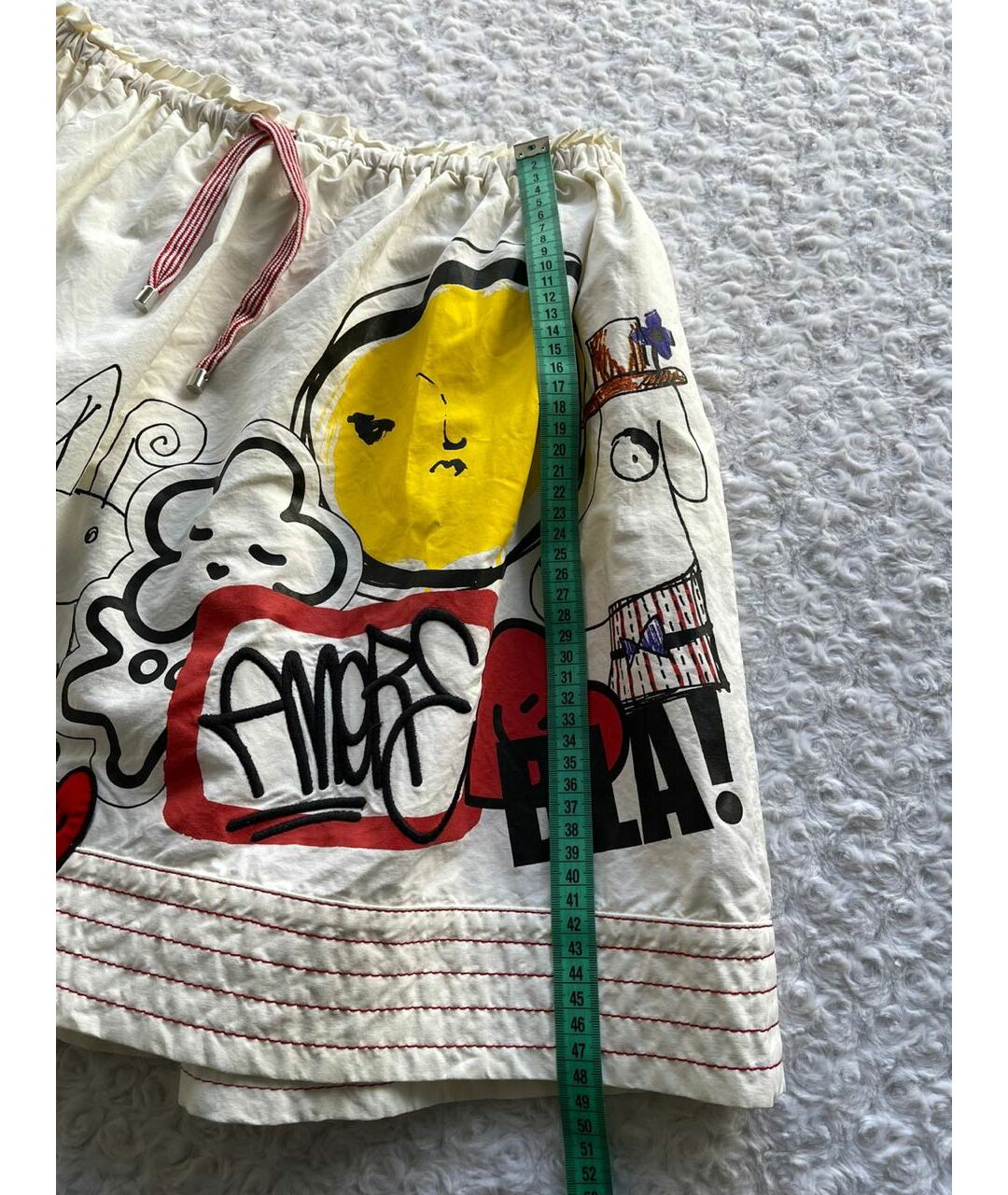 MOSCHINO Белая хлопковая юбка миди, фото 3