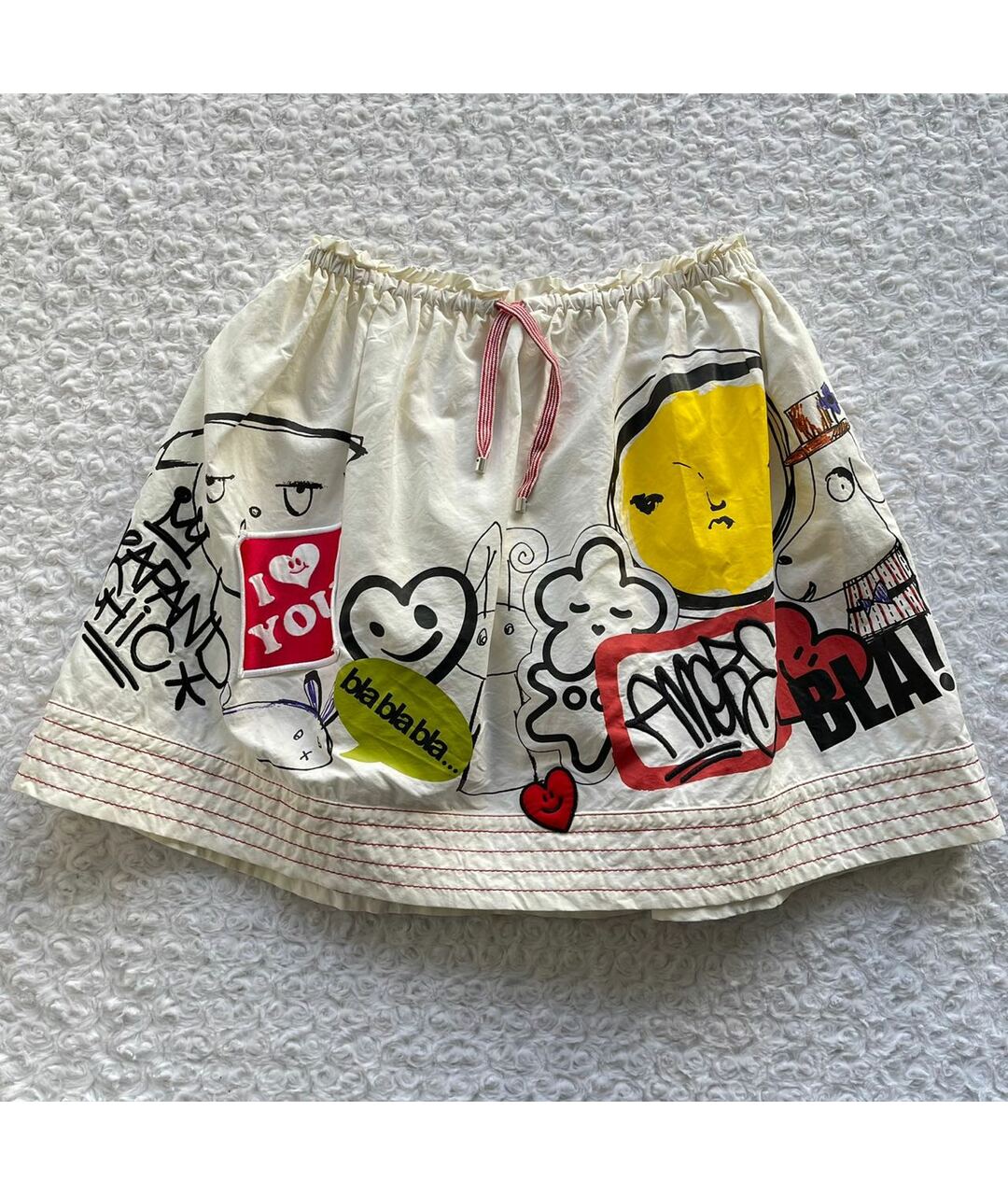 MOSCHINO Белая хлопковая юбка миди, фото 5