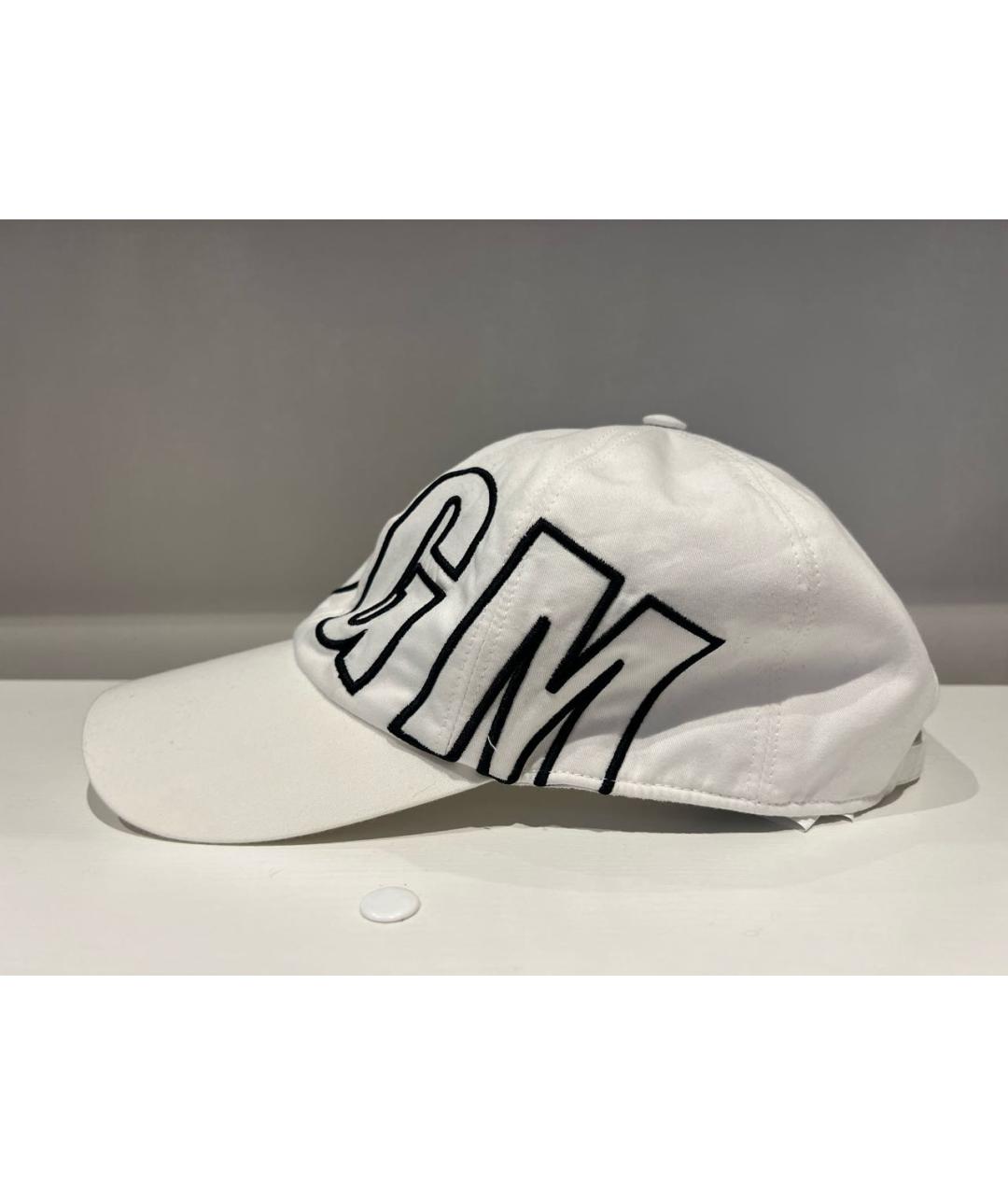 MSGM Белая хлопковая кепка, фото 3