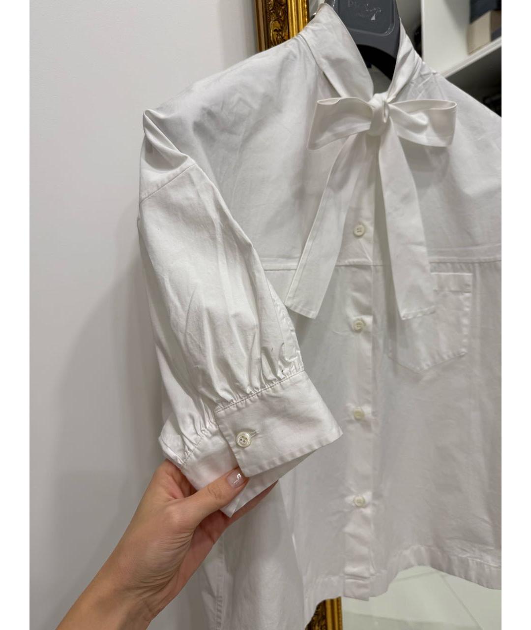 PRADA Белая хлопковая рубашка, фото 6