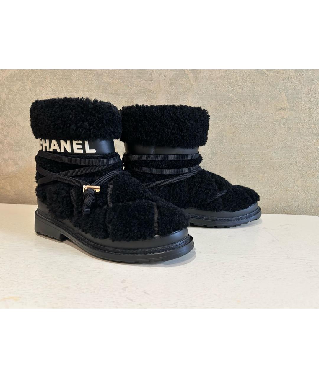 CHANEL Черные полусапоги, фото 2