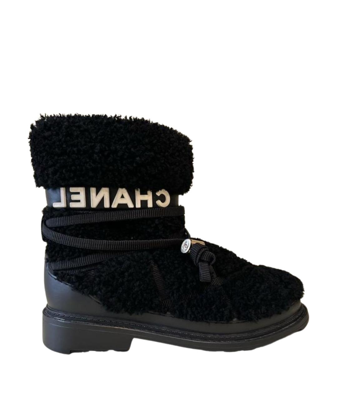 CHANEL Черные полусапоги, фото 1