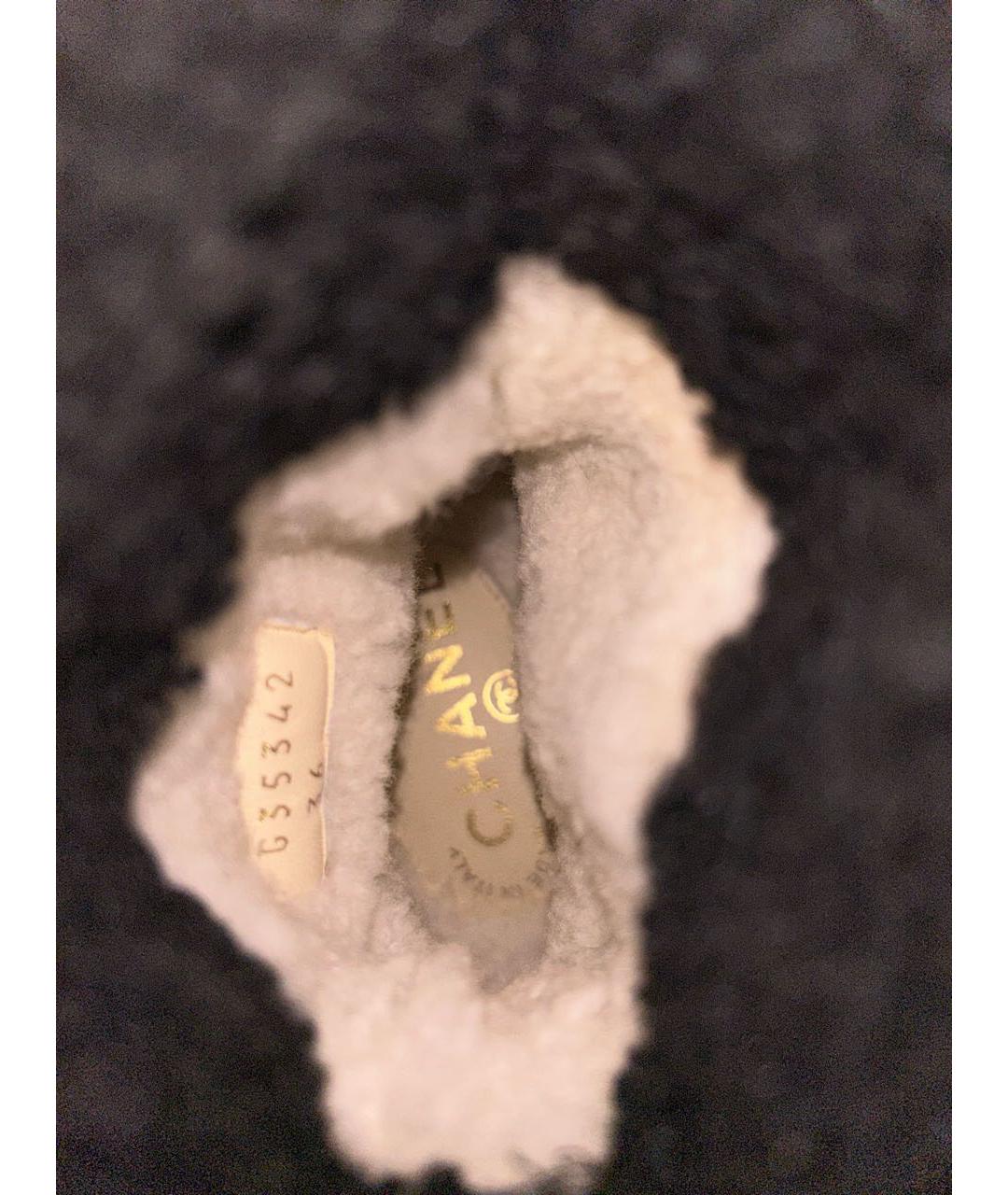 CHANEL Черные полусапоги, фото 6