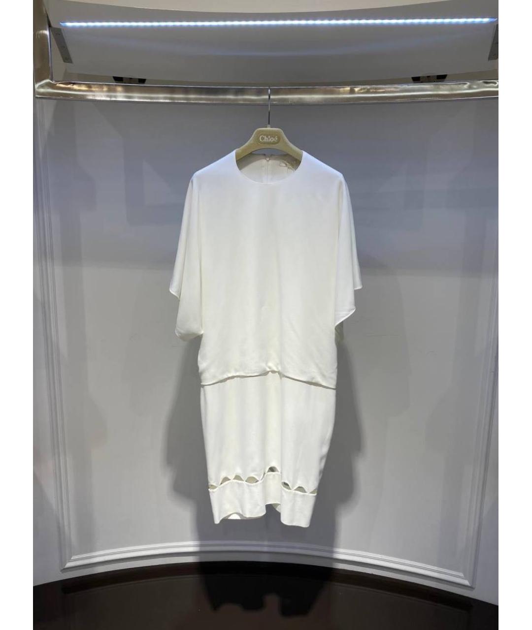 CHLOE Бежевое коктейльное платье, фото 4