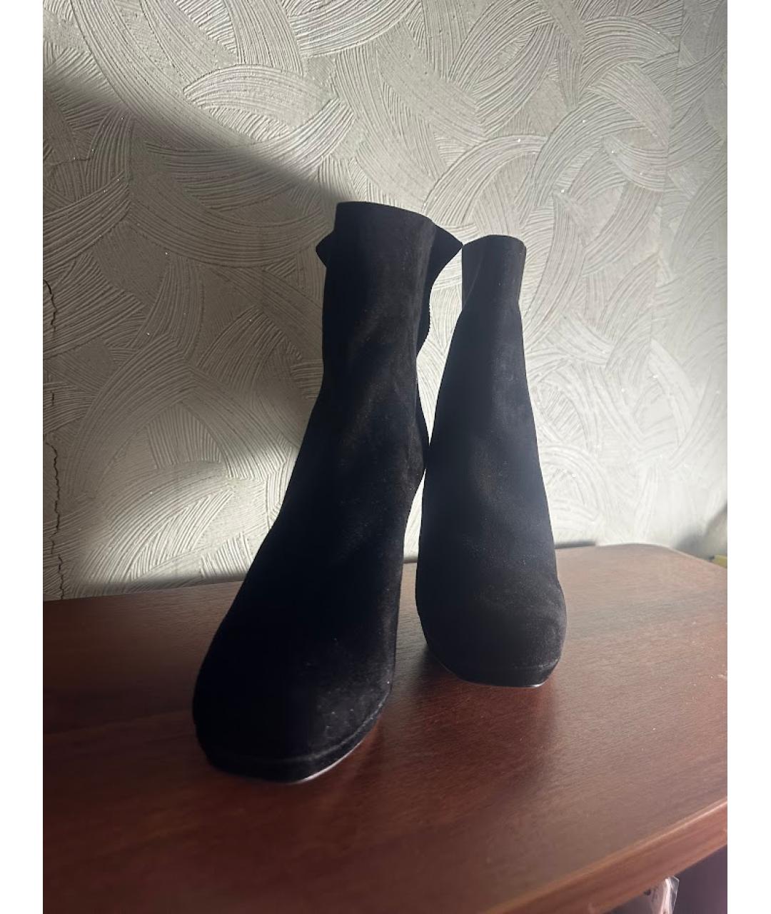 MIU MIU Черные замшевые ботильоны, фото 2