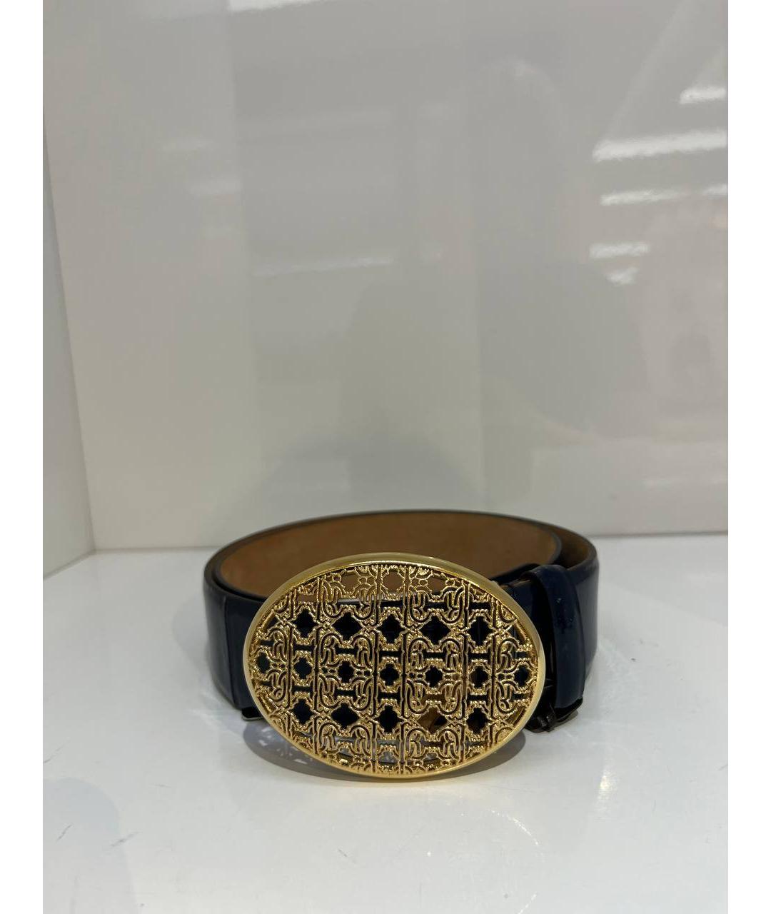 ROBERTO CAVALLI Черный кожаный ремень, фото 4