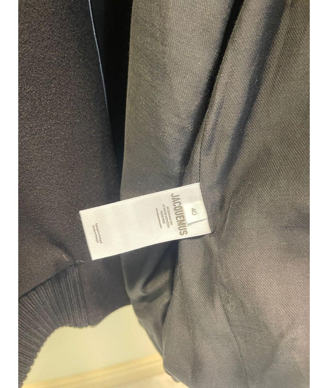 JACQUEMUS Черная шерстяная куртка, фото 3