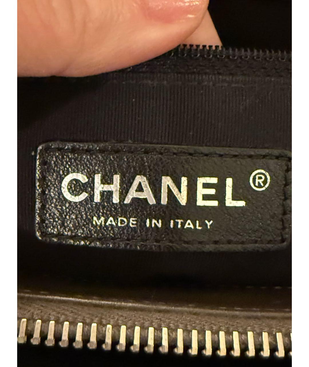 CHANEL Коричневая кожаная сумка через плечо, фото 6