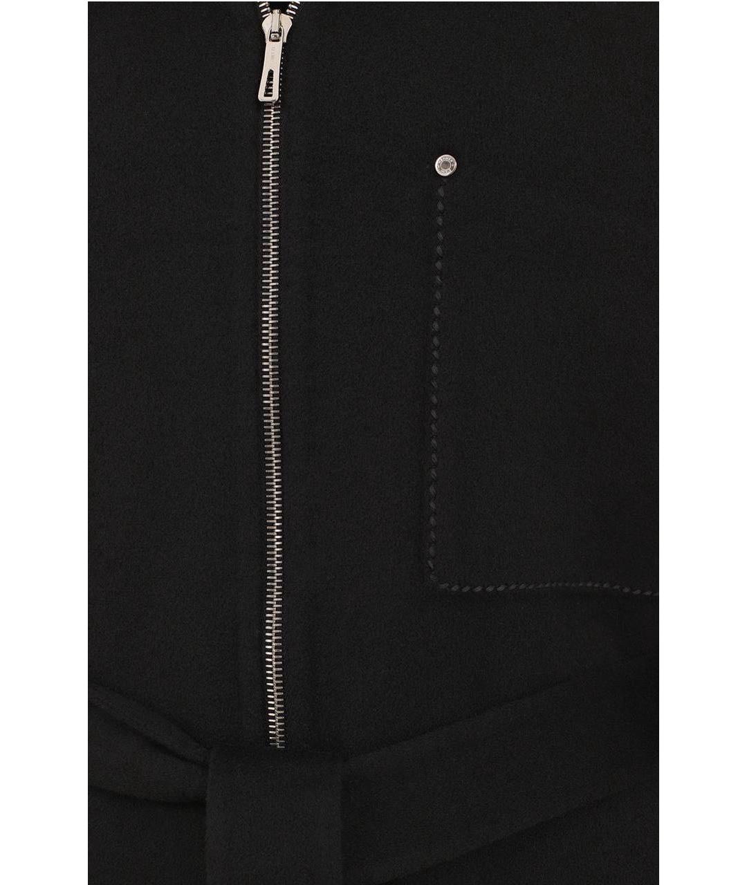 HERMES Черное кашемировое пальто, фото 3