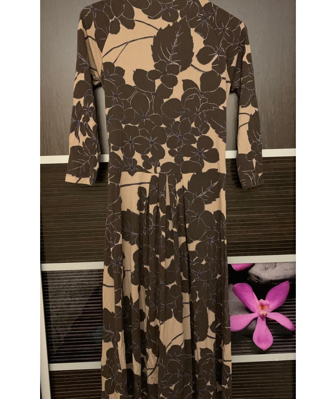 ETRO Коричневое вискозное повседневное платье, фото 2