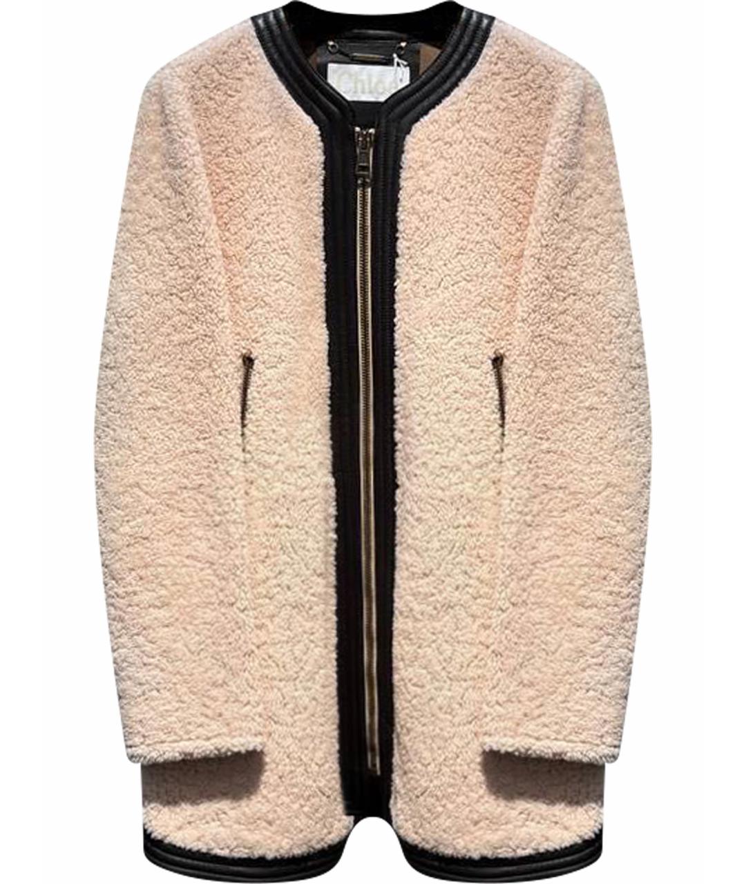 CHLOE Розовая дубленка, фото 1