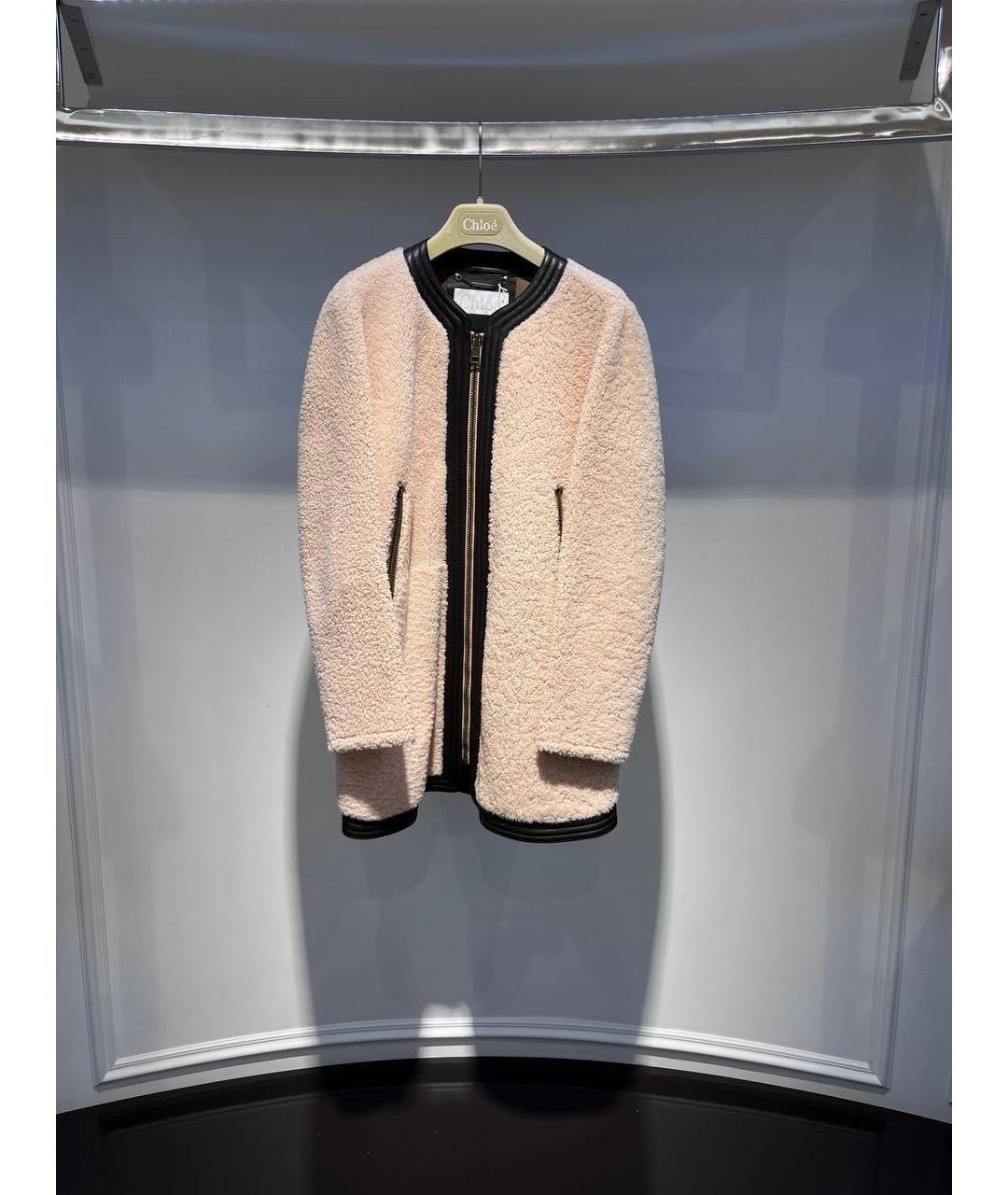 CHLOE Розовая дубленка, фото 4