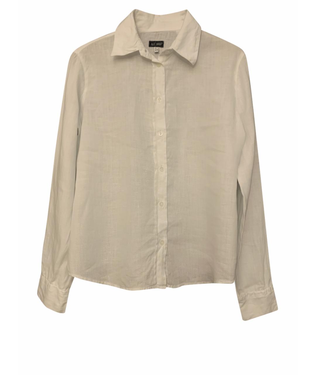 ARMANI JEANS Белая вискозная рубашка, фото 1