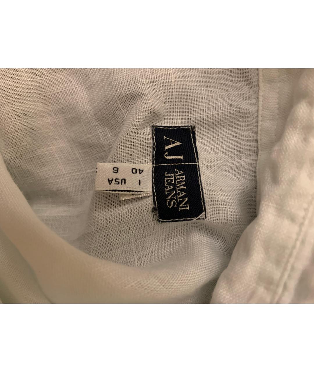 ARMANI JEANS Белая вискозная рубашка, фото 2