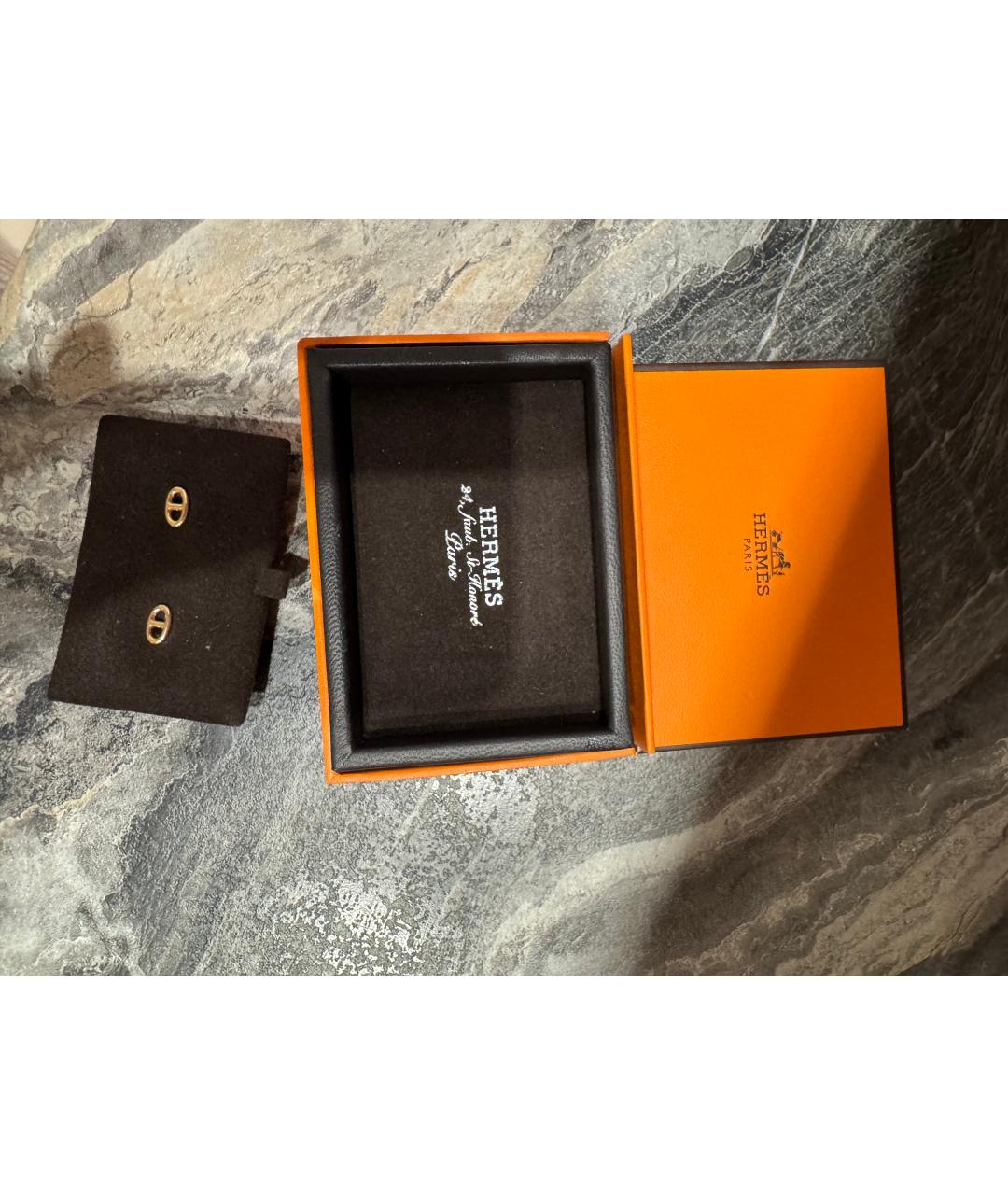 HERMES Золотые серьги из розового золота, фото 4