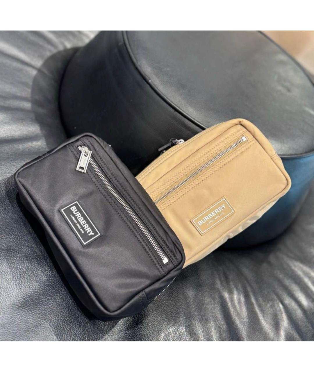 BURBERRY Черная косметичка, фото 6