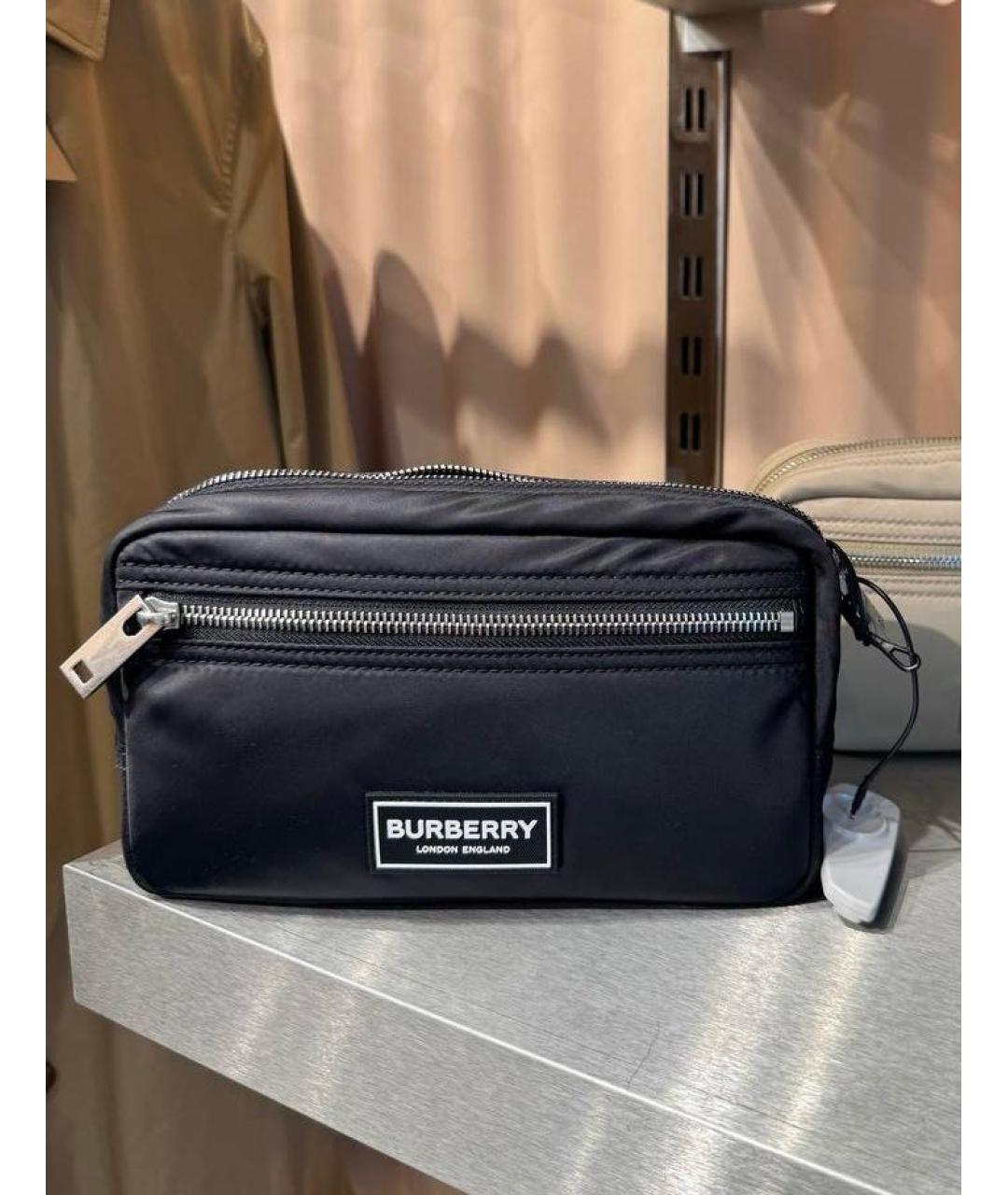 BURBERRY Черная косметичка, фото 5