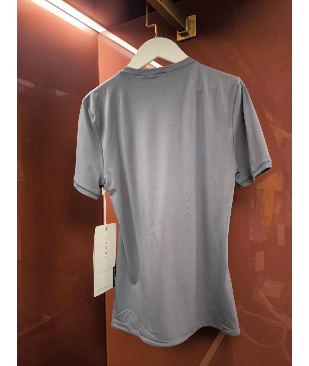 Lululemon Серая синтетическая футболка, фото 2