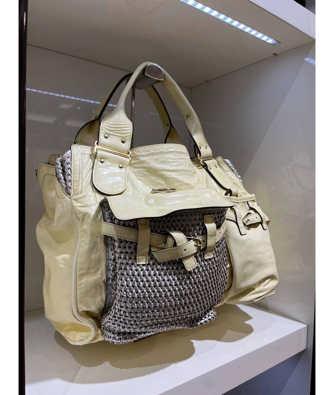 CHLOE Бежевая сумка с короткими ручками, фото 2