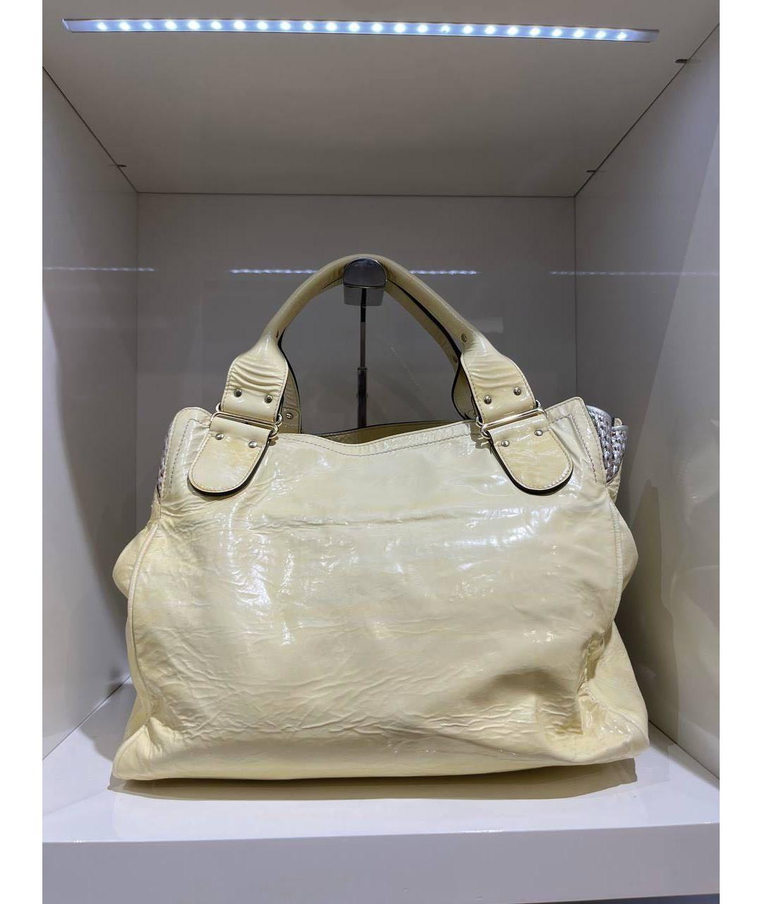 CHLOE Бежевая сумка с короткими ручками, фото 3