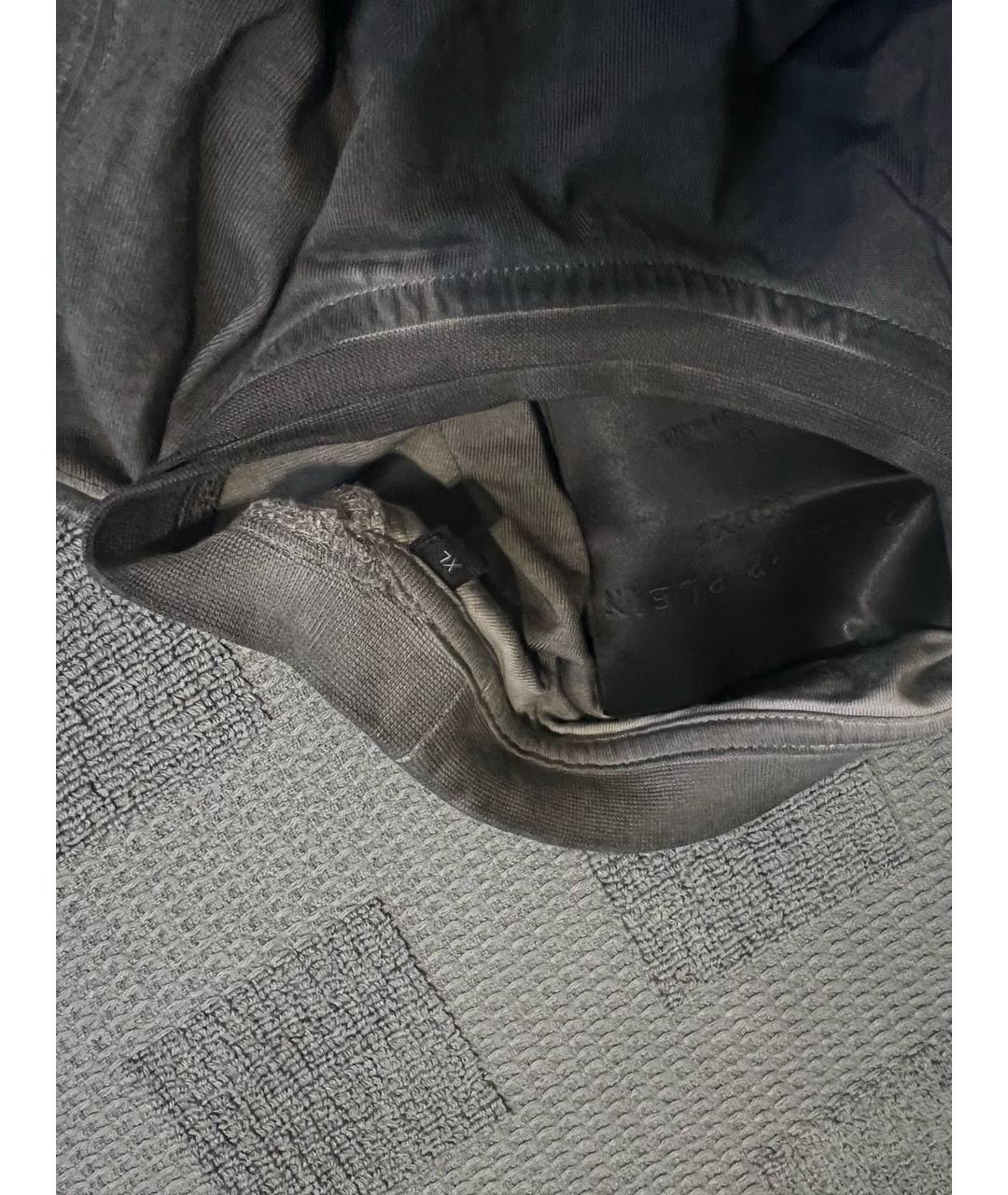 PHILIPP PLEIN Антрацитовая хлопковая футболка, фото 6