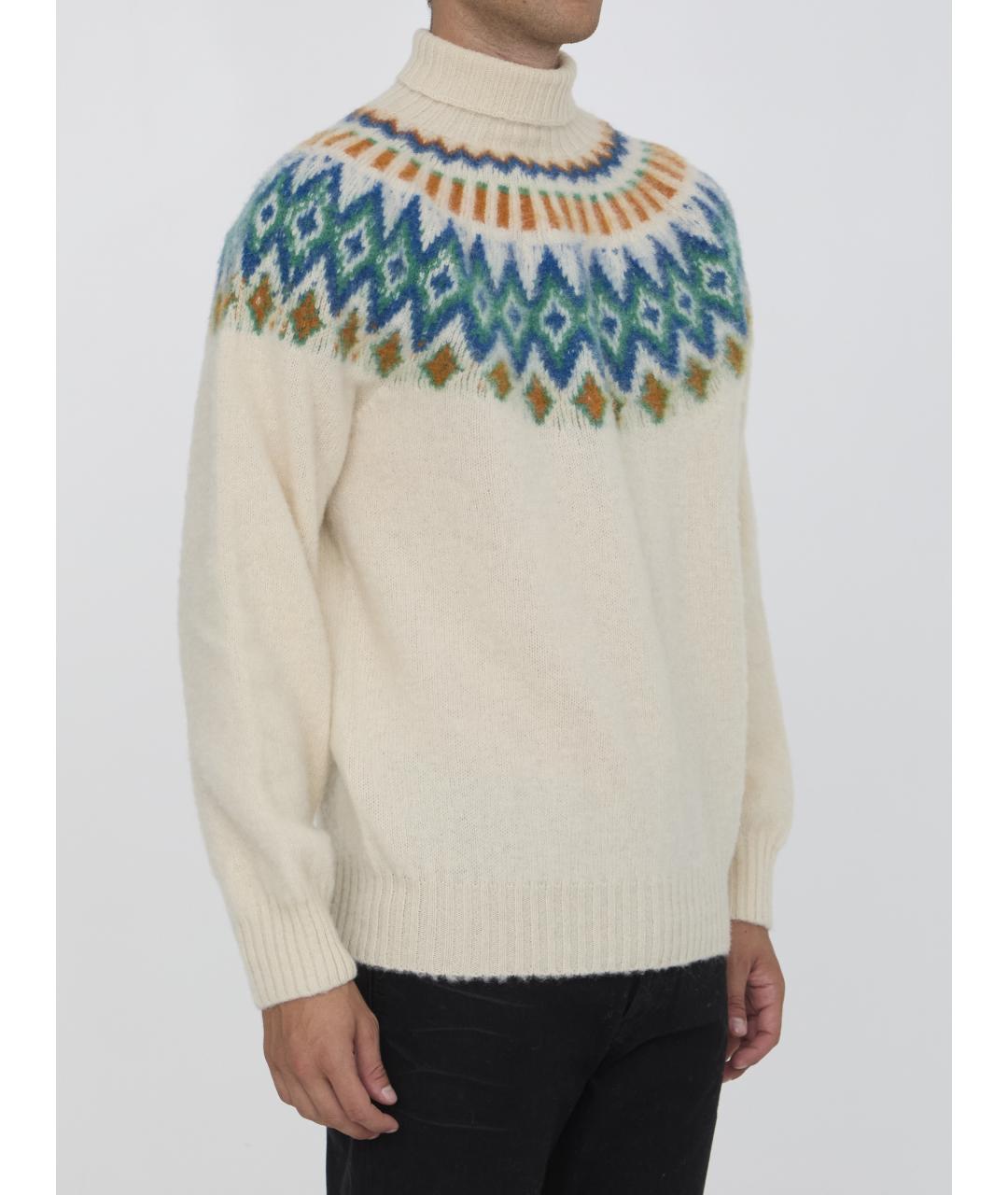 HOWLIN Бежевый шерстяной джемпер / свитер, фото 2