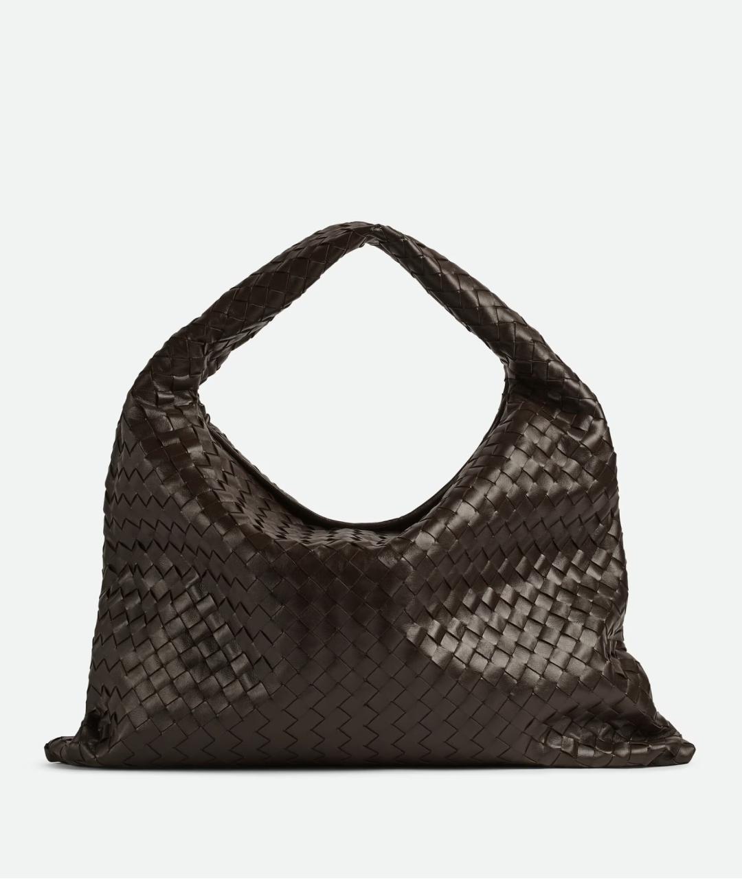 BOTTEGA VENETA Коричневая кожаная сумка через плечо, фото 7