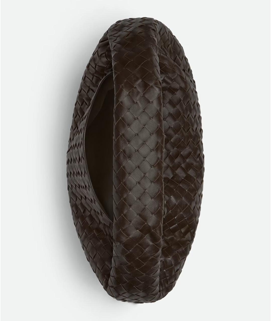 BOTTEGA VENETA Коричневая кожаная сумка через плечо, фото 3