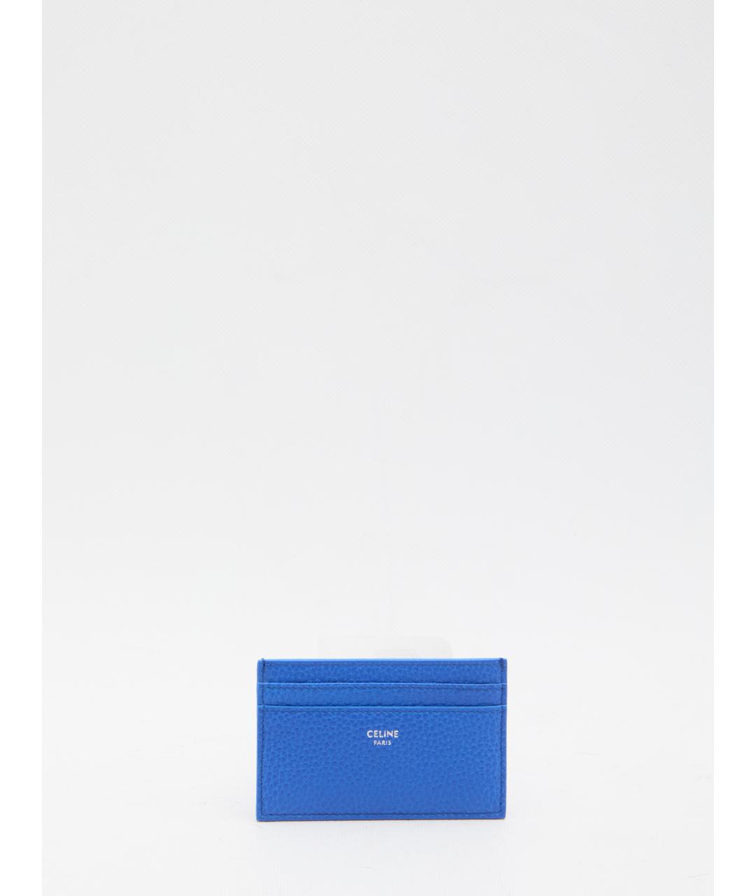 CELINE Синий кожаный кардхолдер, фото 4