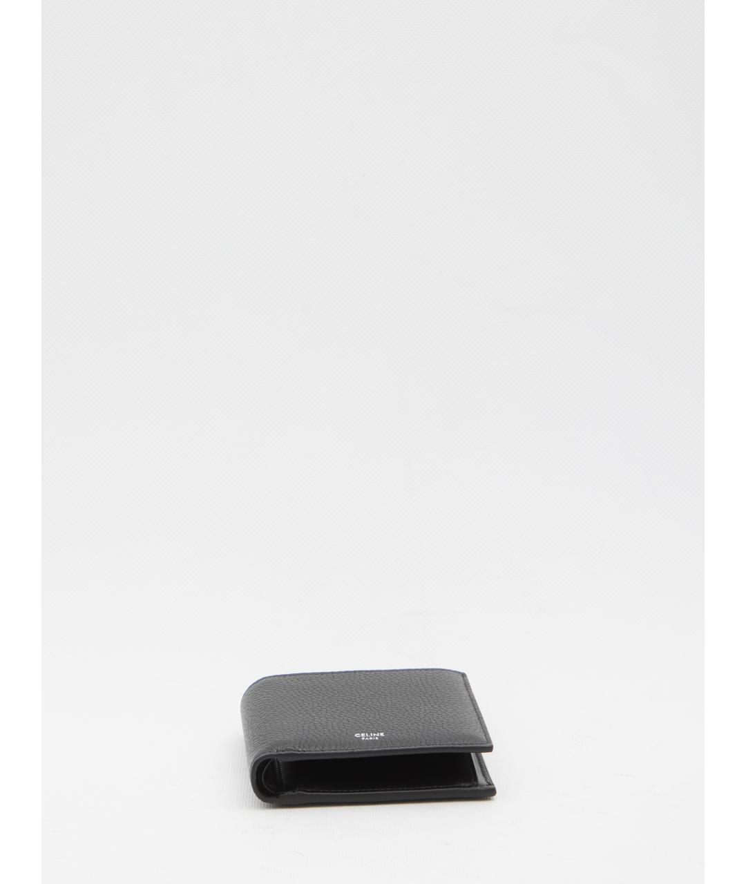 CELINE Черный кожаный кошелек, фото 3