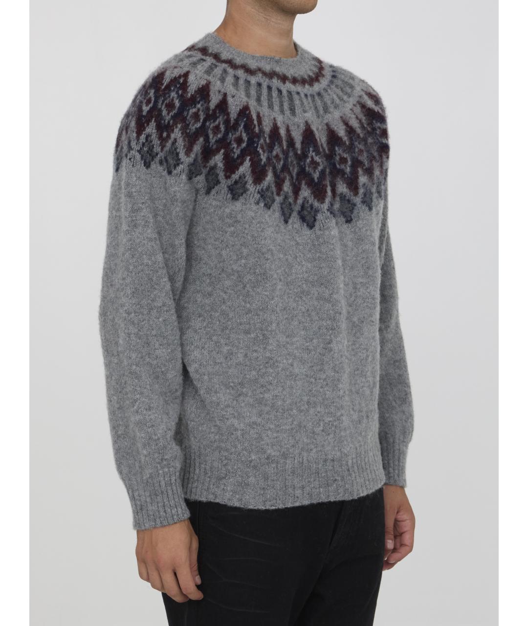 HOWLIN Серый шерстяной джемпер / свитер, фото 2