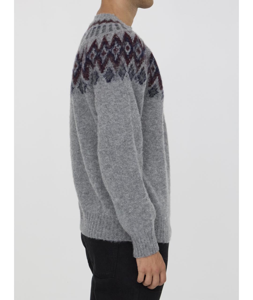 HOWLIN Серый шерстяной джемпер / свитер, фото 3