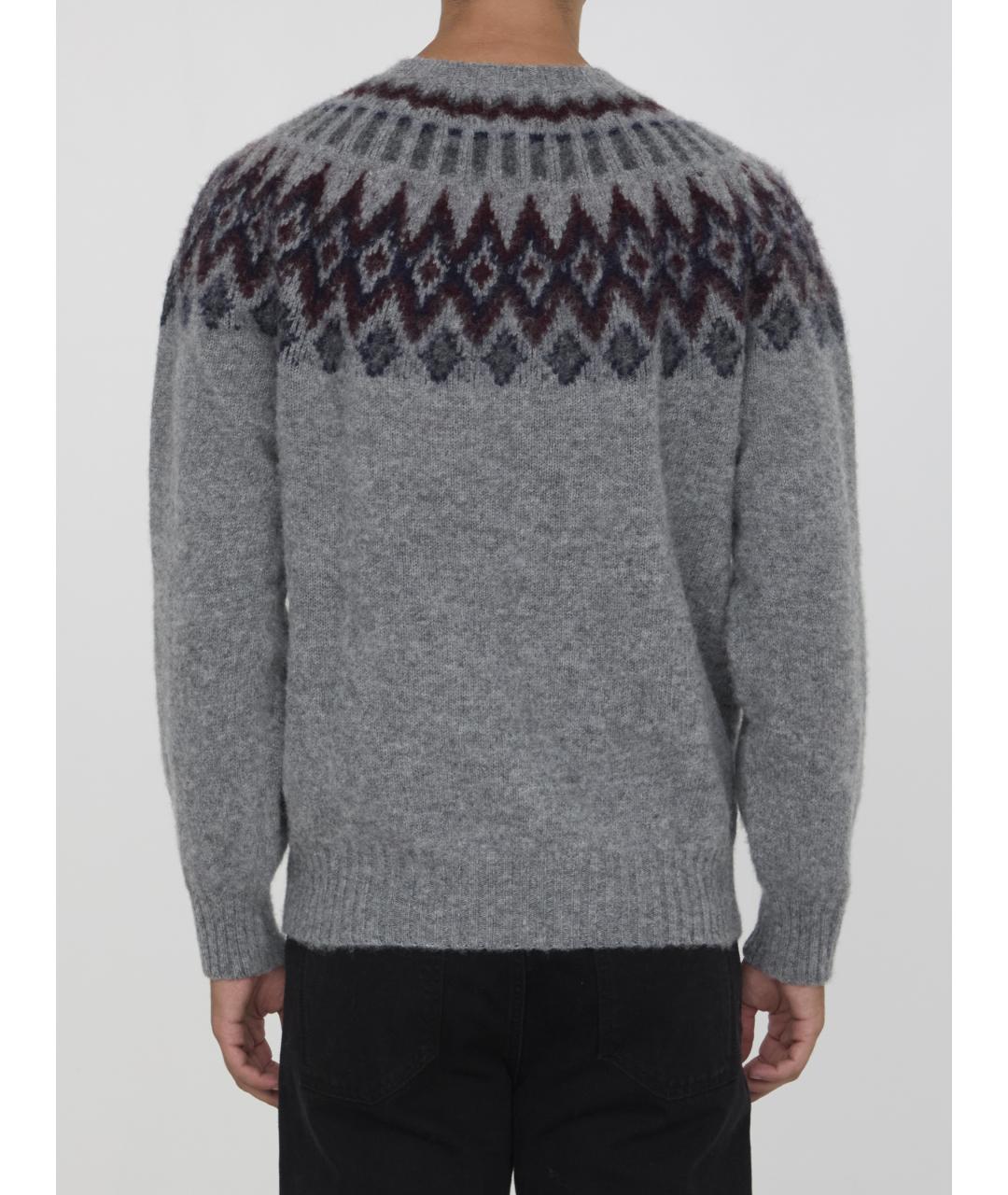 HOWLIN Серый шерстяной джемпер / свитер, фото 4