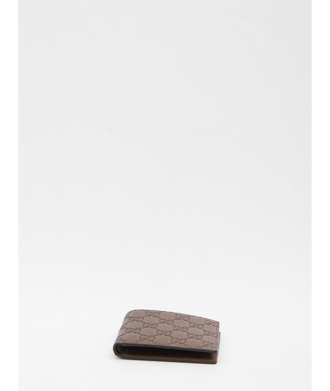 GUCCI Коричневый кожаный кошелек, фото 3
