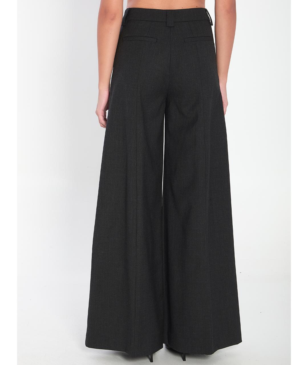 THE LATEST Серые полиэстеровые прямые брюки, фото 4