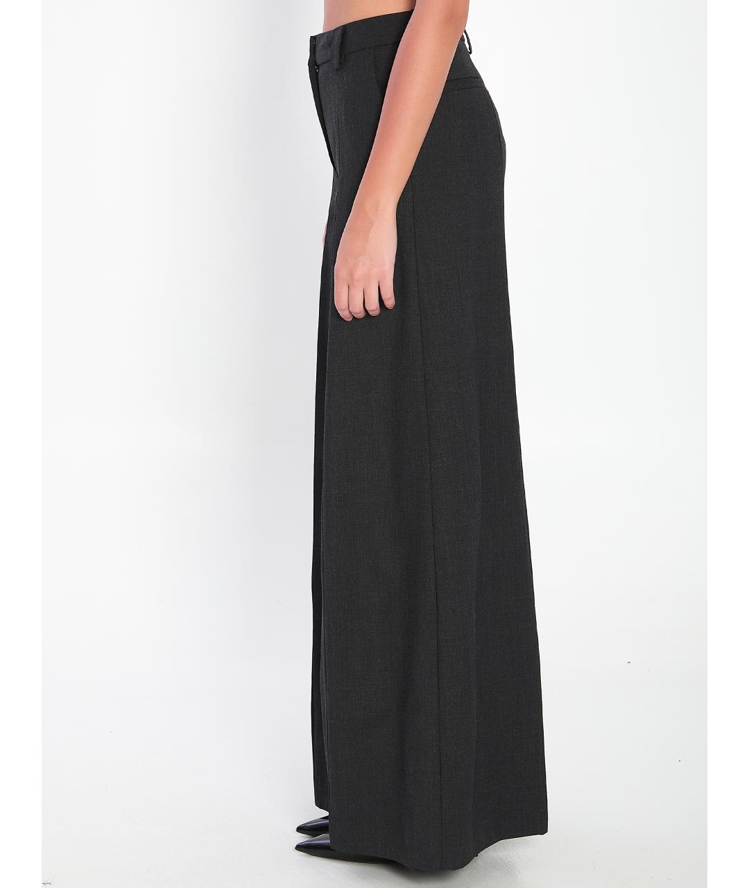 THE LATEST Серые полиэстеровые прямые брюки, фото 3