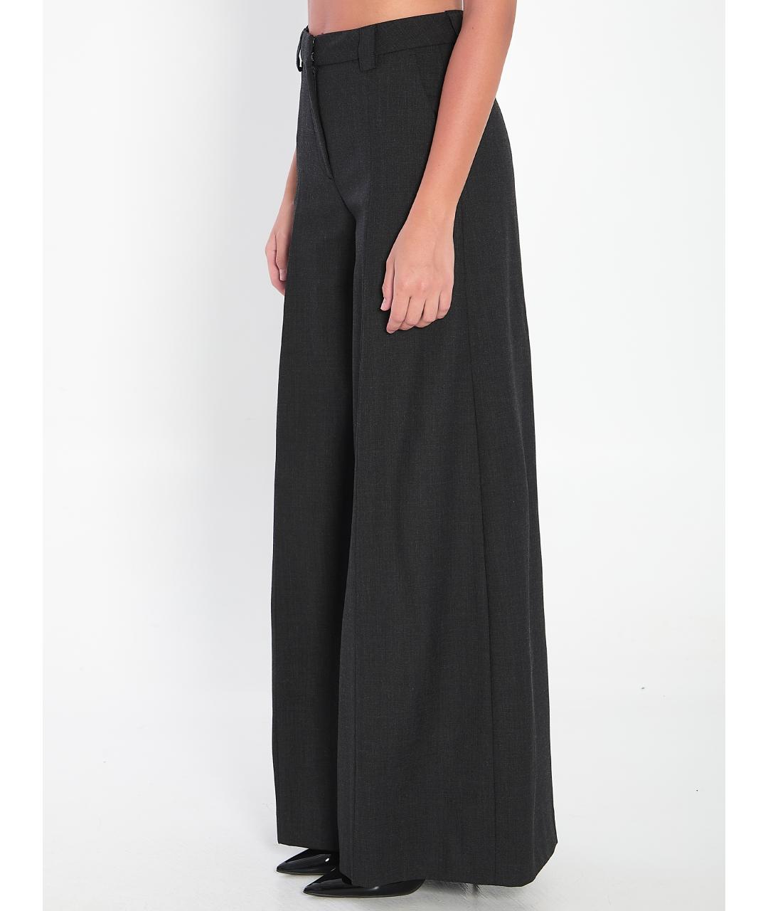 THE LATEST Серые полиэстеровые прямые брюки, фото 2