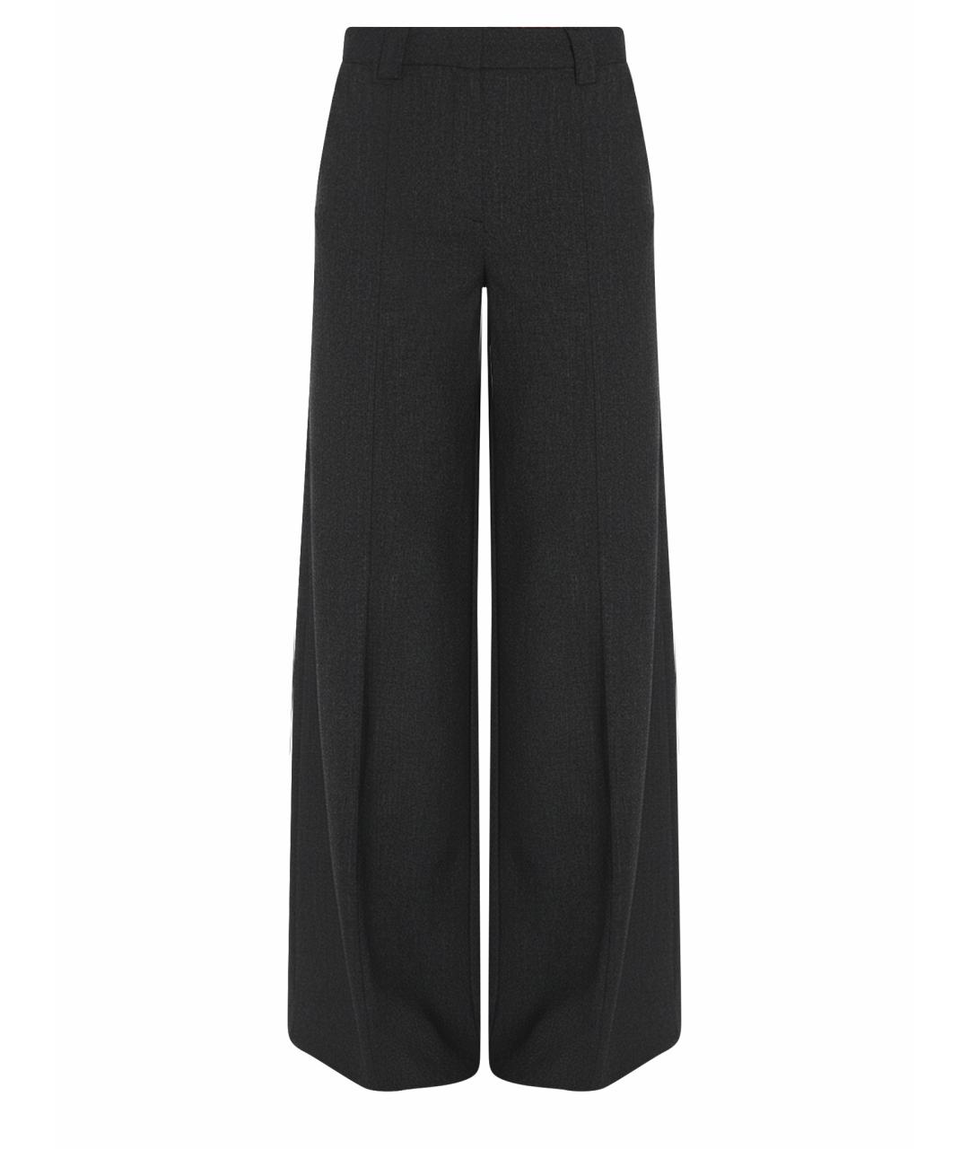 THE LATEST Серые полиэстеровые прямые брюки, фото 1