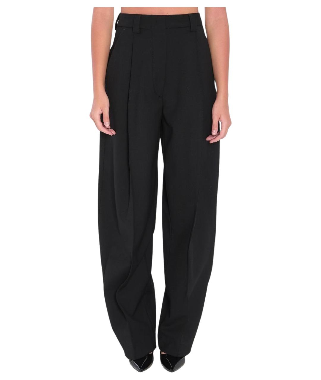 THE LATEST Черные шерстяные брюки широкие, фото 1