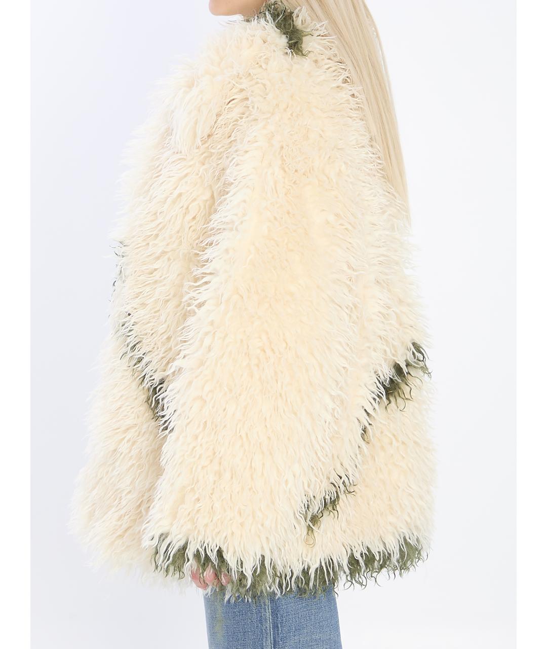 JAKKE Бежевое полиэстеровое пальто, фото 4